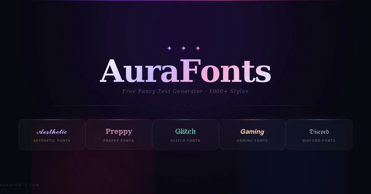 AuraFonts 제품 배너