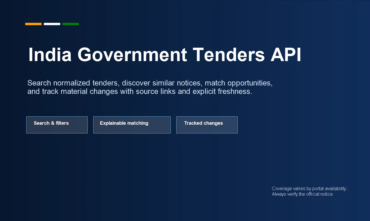 India Government Tenders gallery image