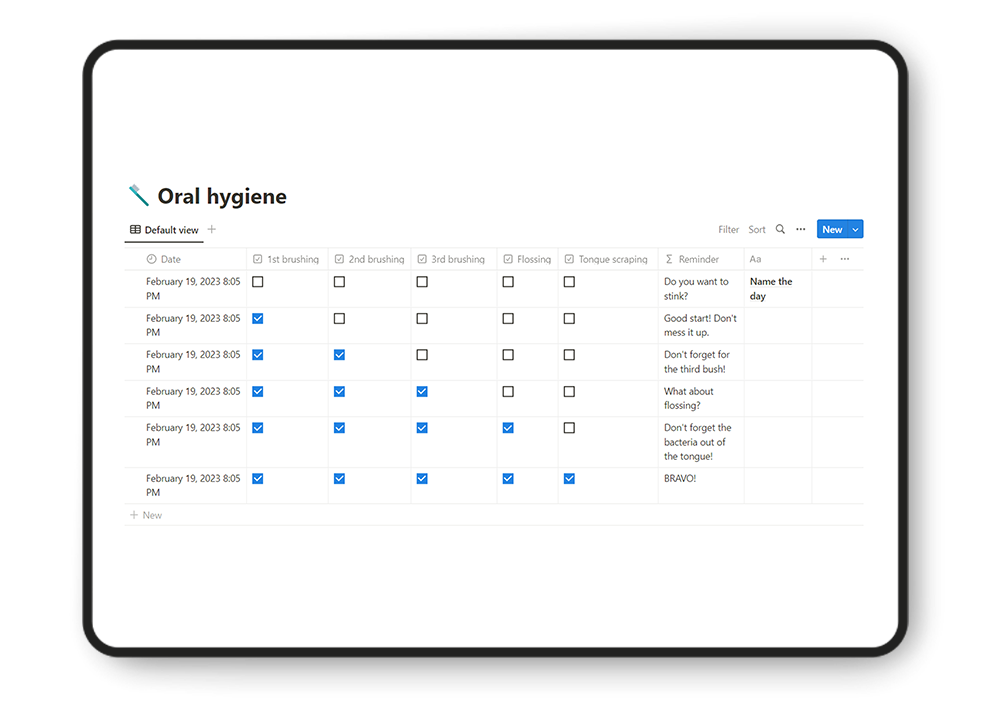 Personal growth | Notion Template gallery image