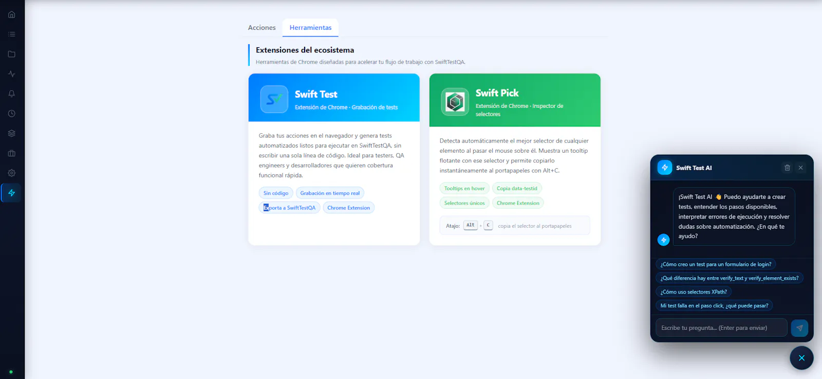 SwiftTestQA  screenshot 2
