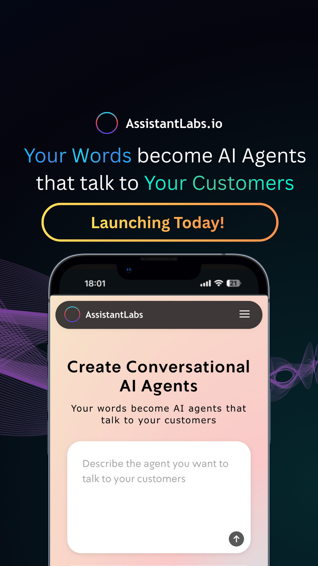 AssistantLabs - Main product screenshot demonstrating key features and user interface