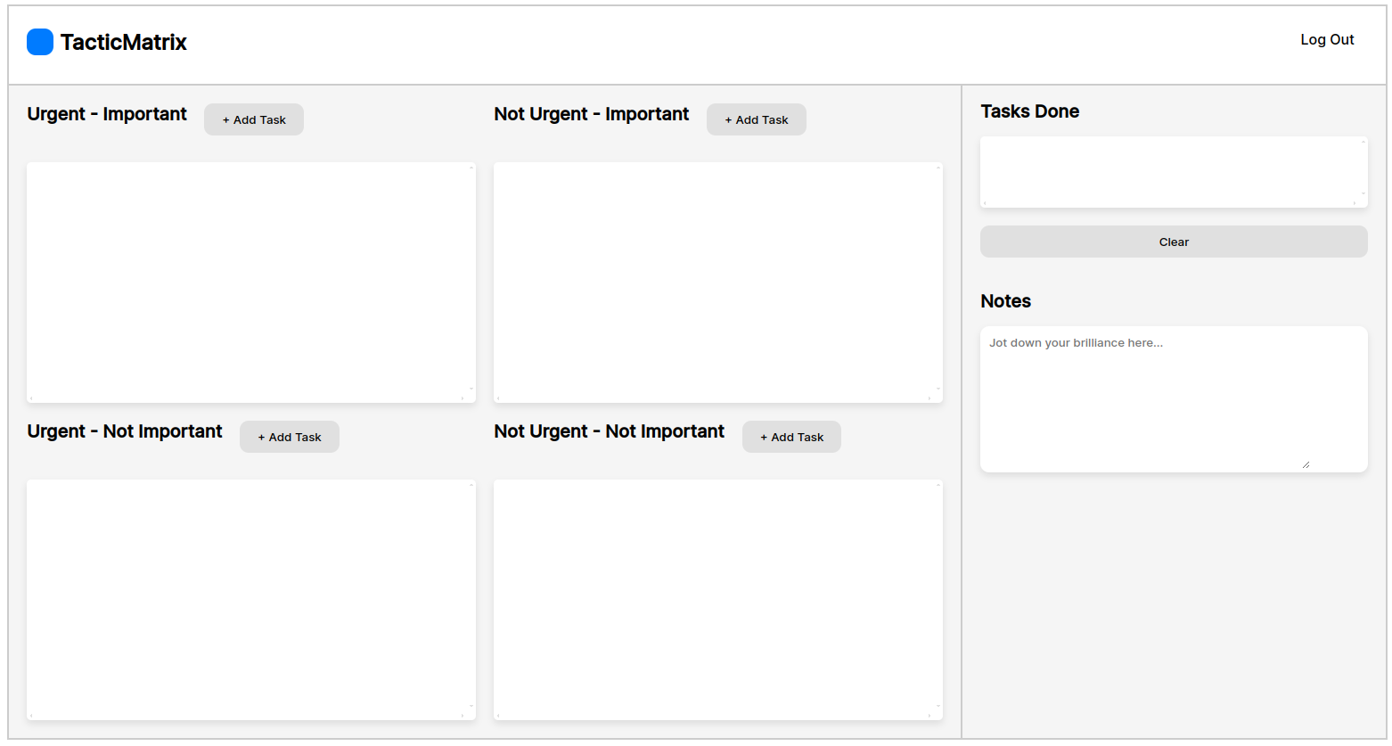 startuptile Tactic Matrix-Boost Your Productivity with an online Eisenhower Matrix