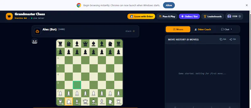Grandmaster Chess Online screenshot 1