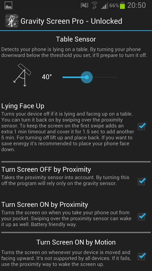Gravity Screen - On/Off gallery image