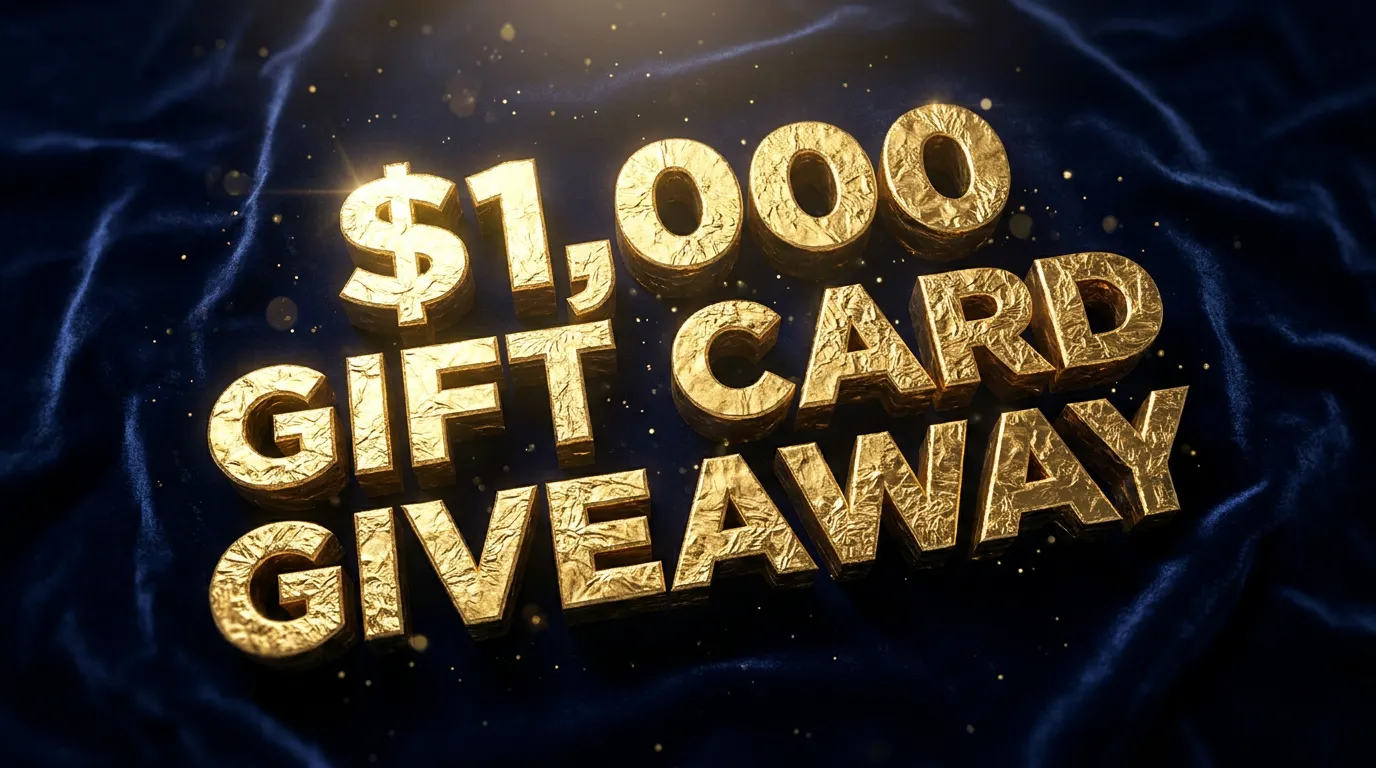 Want $1,000 to Spend? Enter Our Free