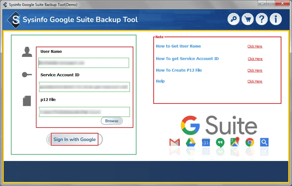 Média Outil de sauvegarde de la suite G - G outil de sauvegarde de la suite pour sauvegarder efficacement les e-mails de la suite. 1