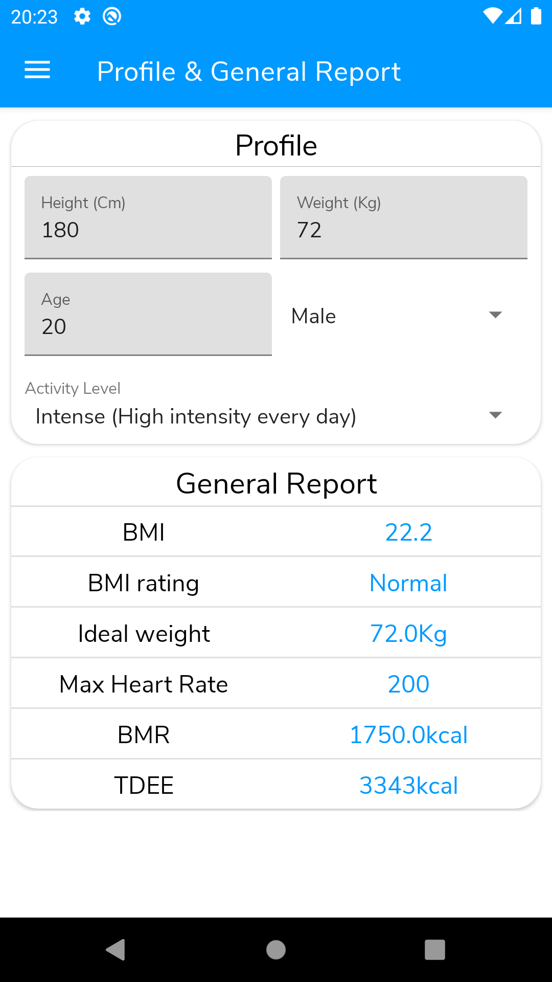 Fitness Calculator - FitCalc gallery image