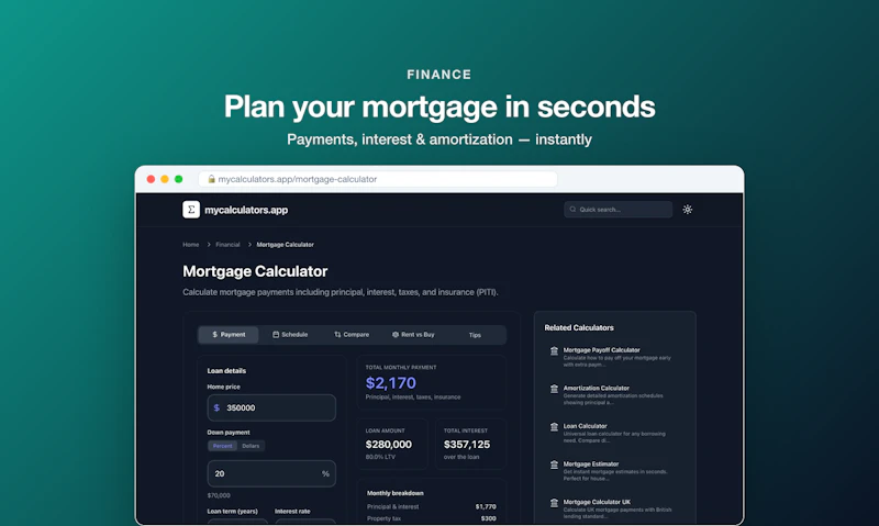 MyCalculators.app screenshot 3