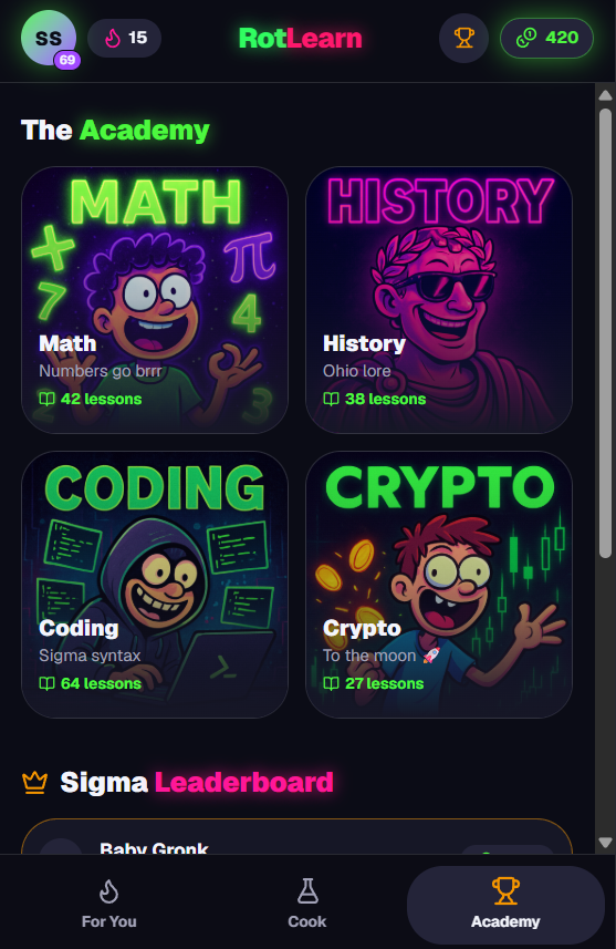 RotLearn — Cook Your Brain gallery image
