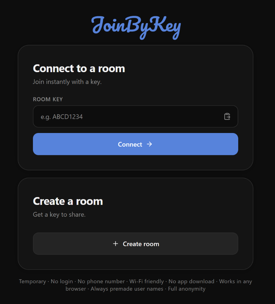 Joinbykey - Main product screenshot demonstrating key features and user interface