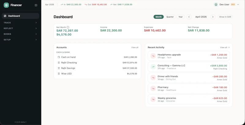Financer screenshot 1