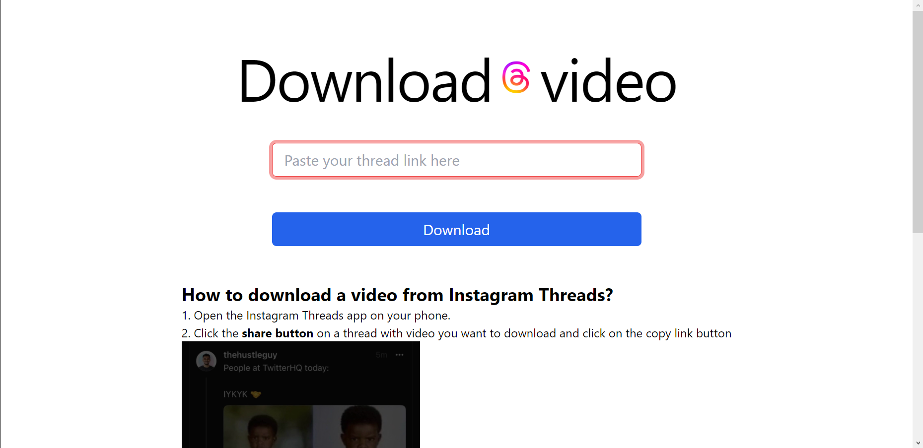 Instagram Threads Downloader de vídeo media 1