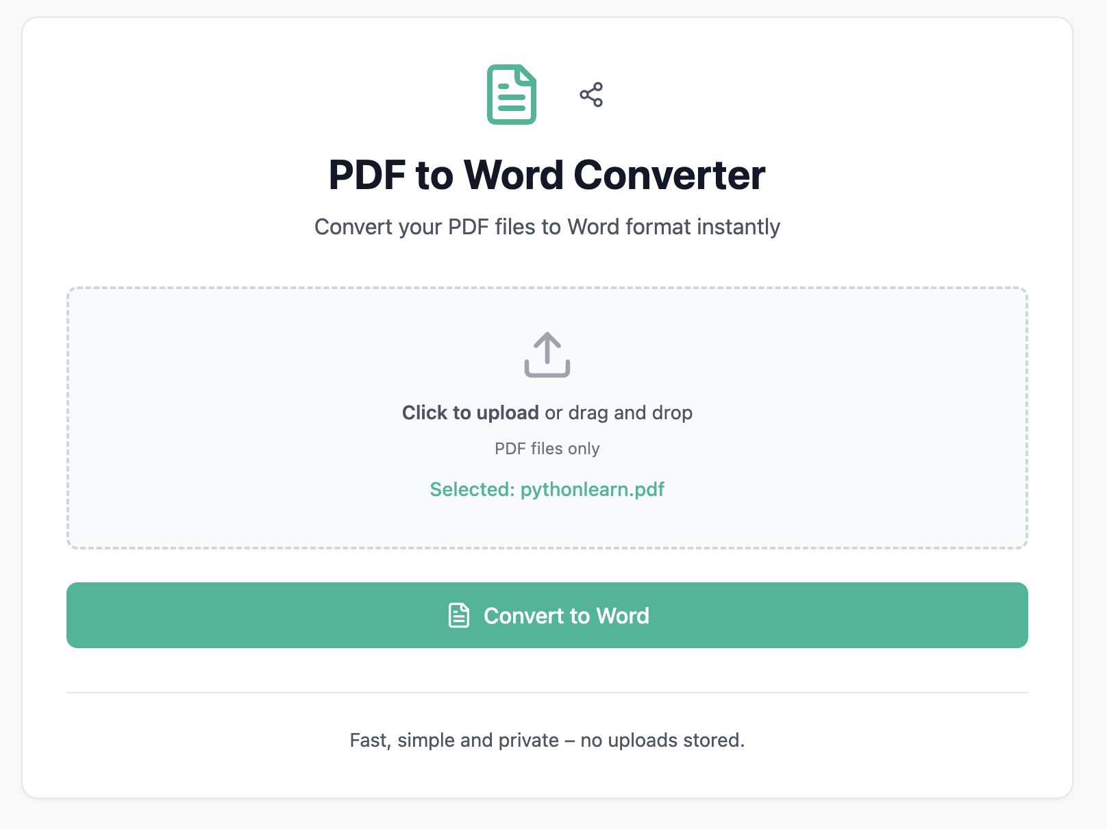 PDF to Word Converter gallery image