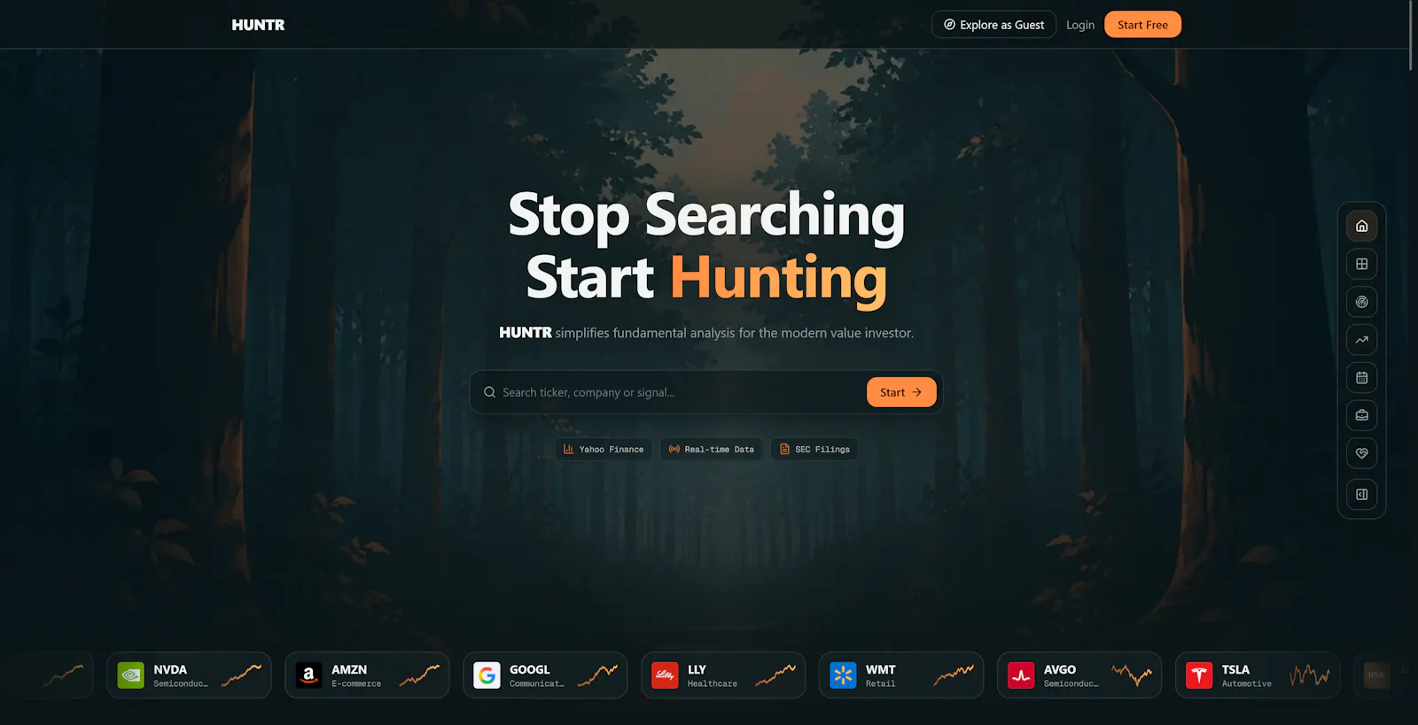 Huntr screenshot 1