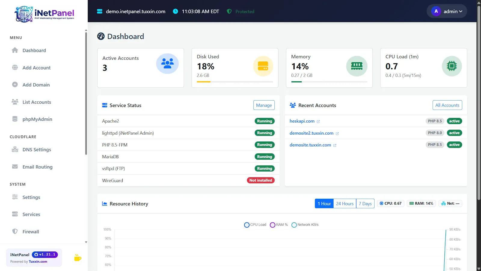  iNetPanel - Opensource Webhosting Panel screenshot 8