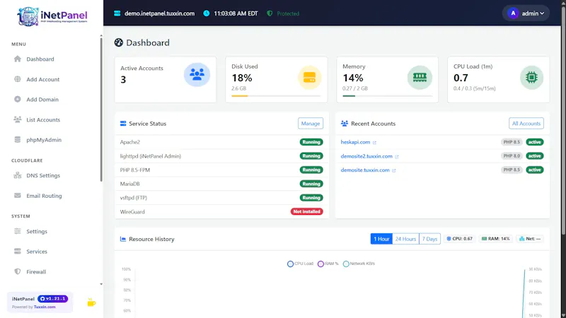  iNetPanel - Opensource Webhosting Panel screenshot 8