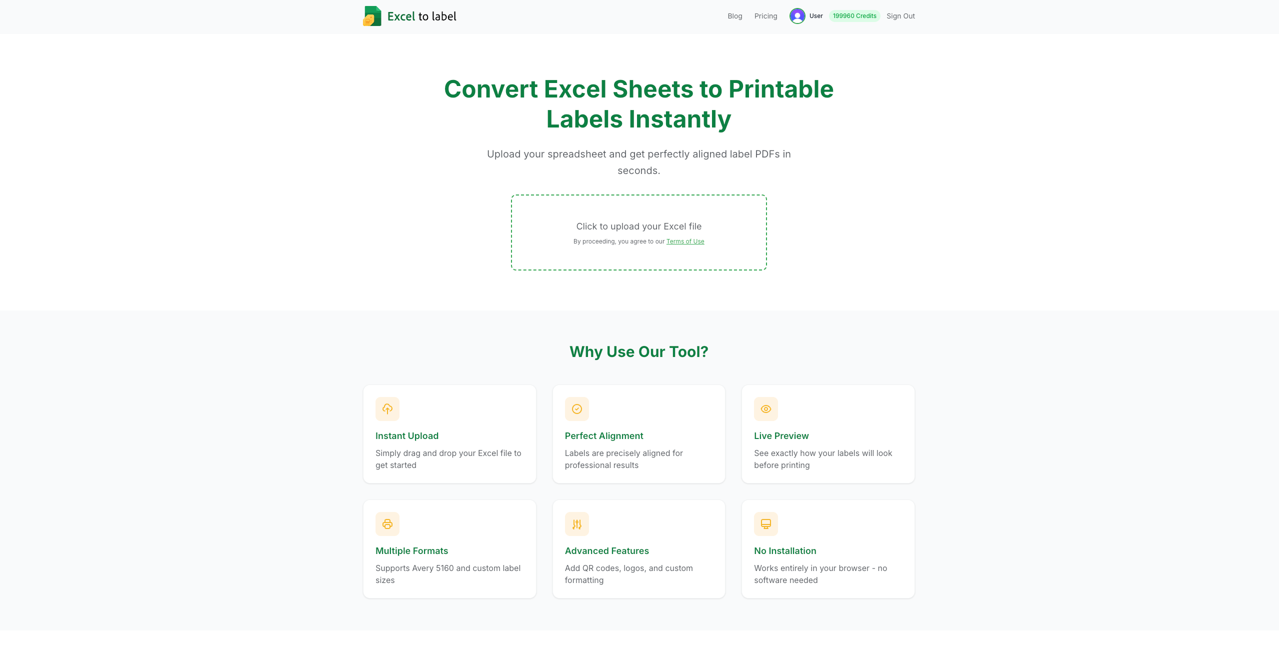 Mídia 2 de Excel to Rotting Converter - Gerador de etiqueta PDF instantâneo