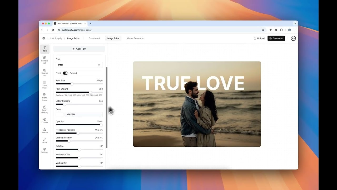 Just Snapify - Open Source Photo Editor gallery image