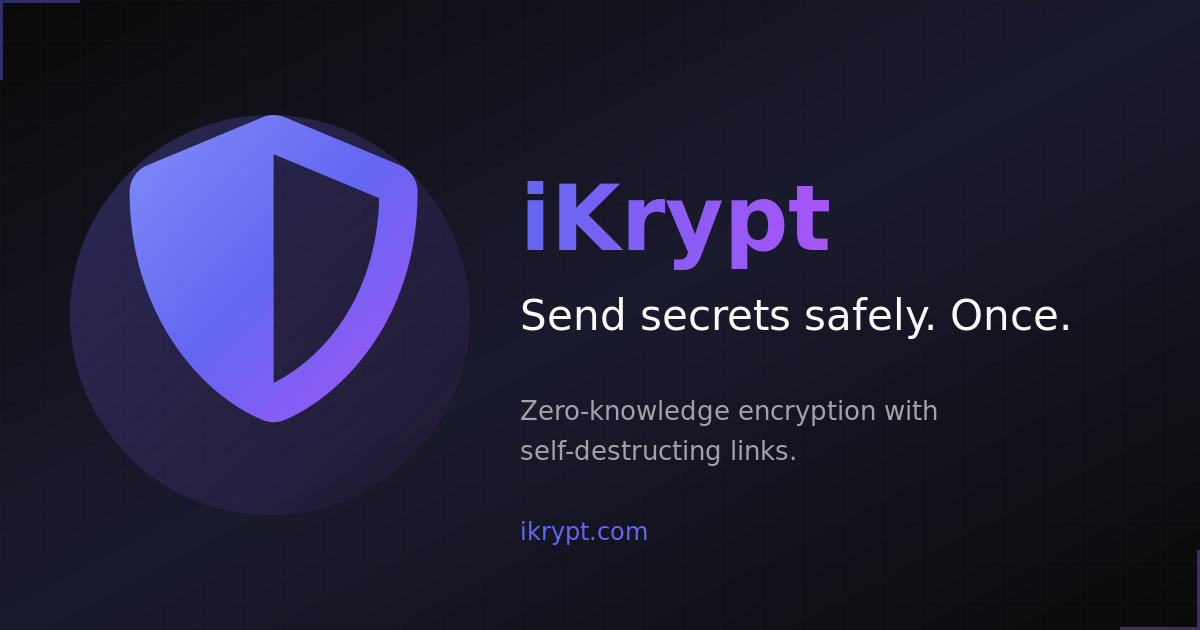 iKrypt - Main product screenshot demonstrating key features and user interface