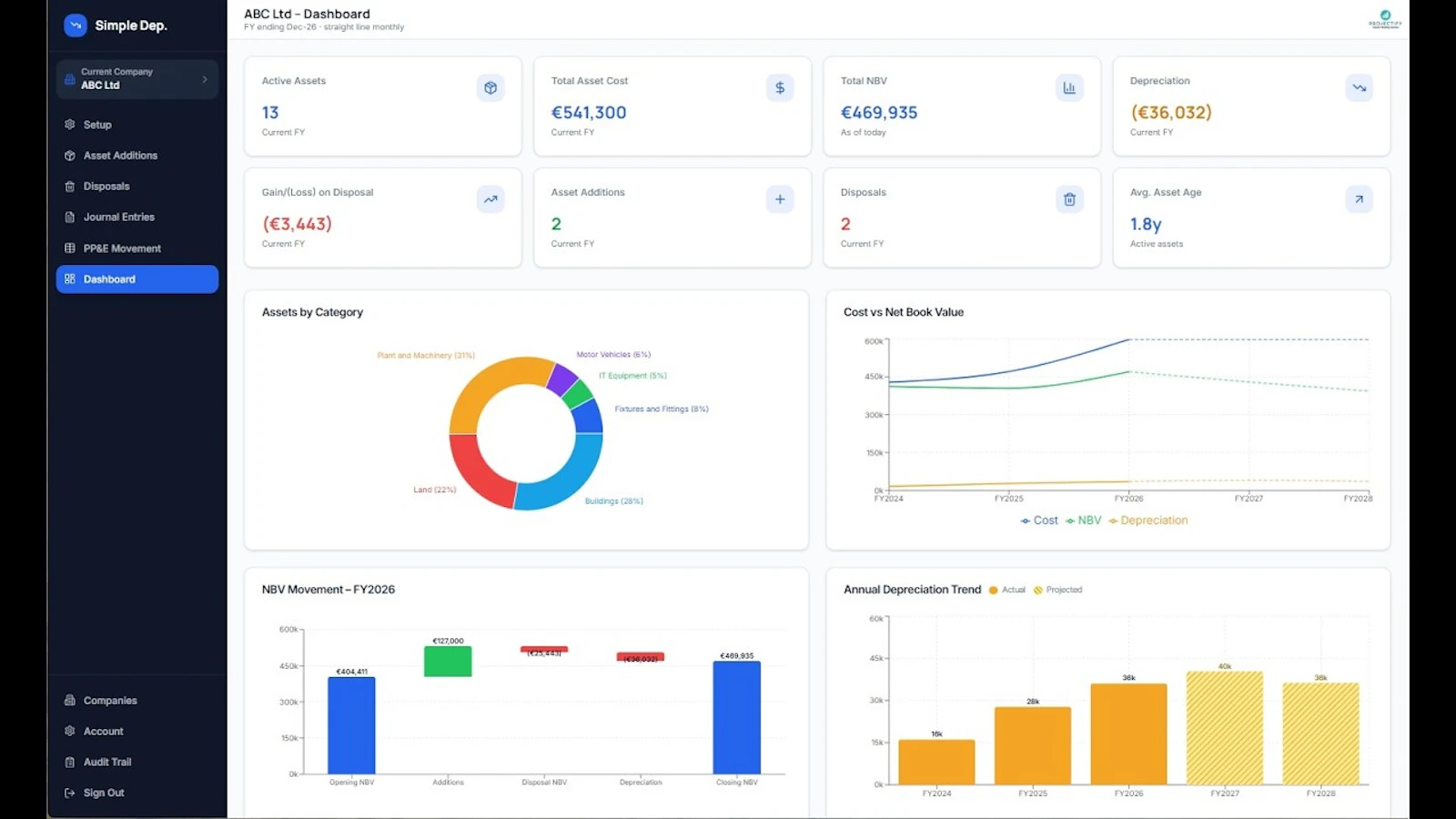 Simple Depreciation screenshot 1 (video preview)