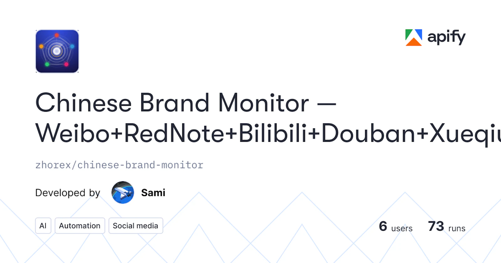 Chinese Brand Monitor screenshot 1