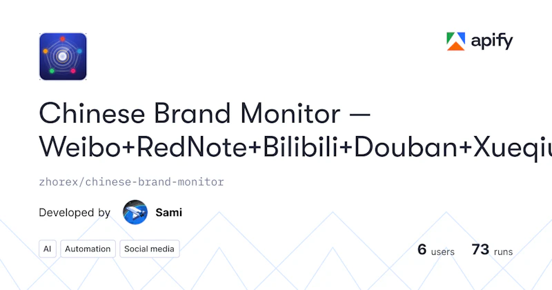 Chinese Brand Monitor screenshot 1