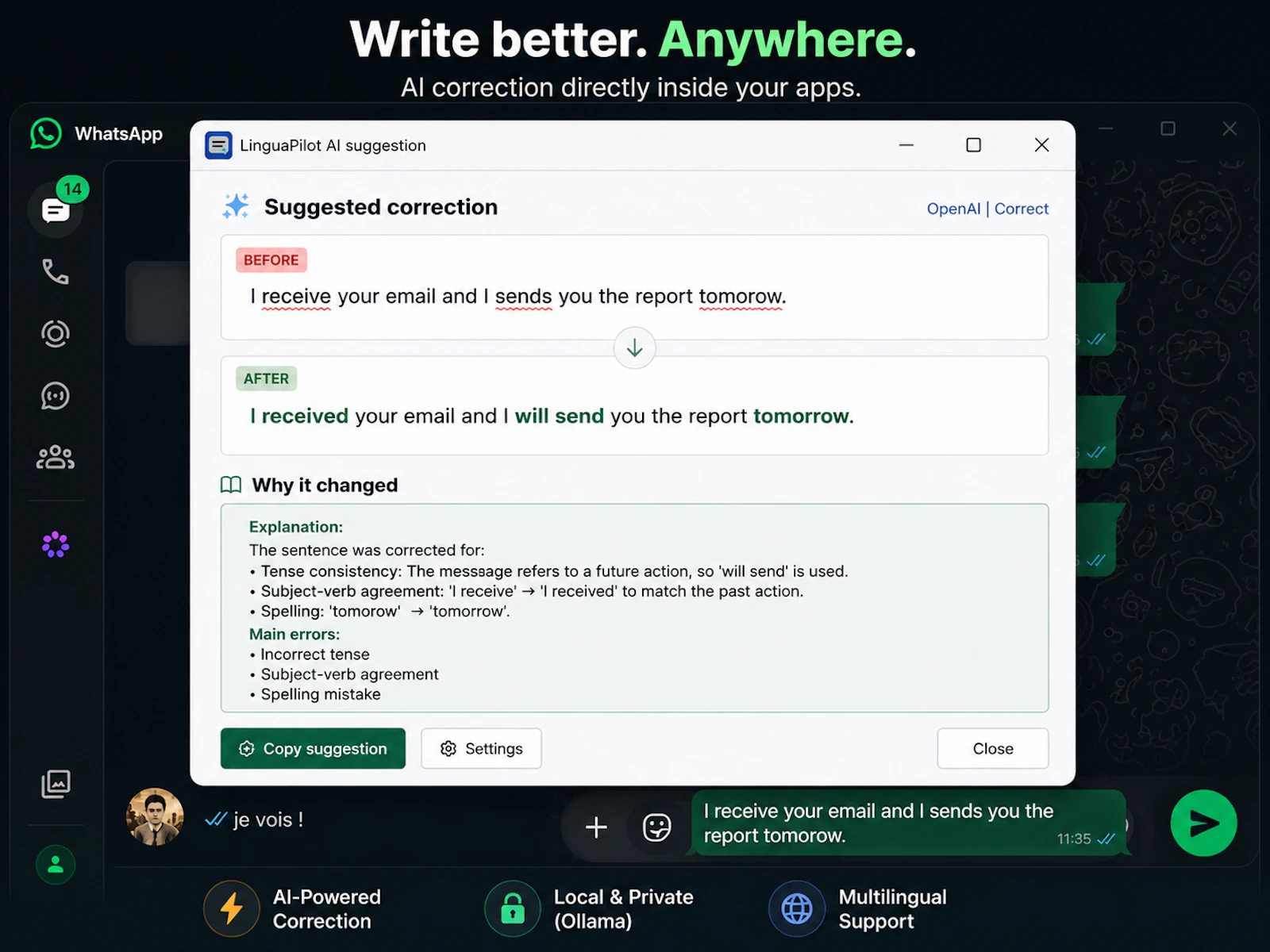 LinguaPilot AI screenshot 2