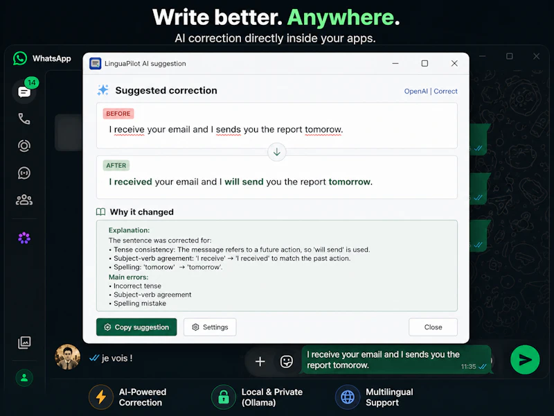 LinguaPilot AI screenshot 2