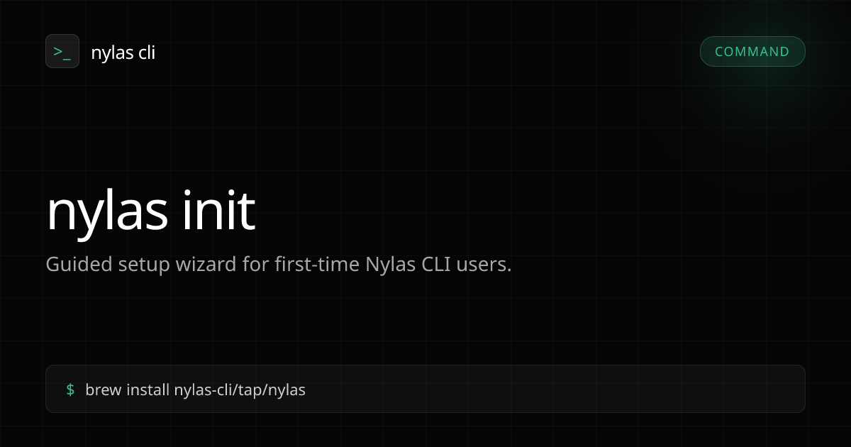 Nylas CLI gallery image