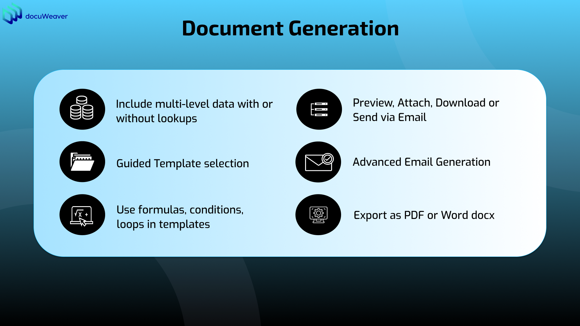 docuweaver - Dokumentverwaltung und dynamisches Tool für Dokumentengenerierung Medien 4