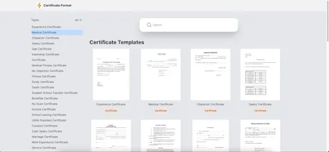 Certificate Format gallery image