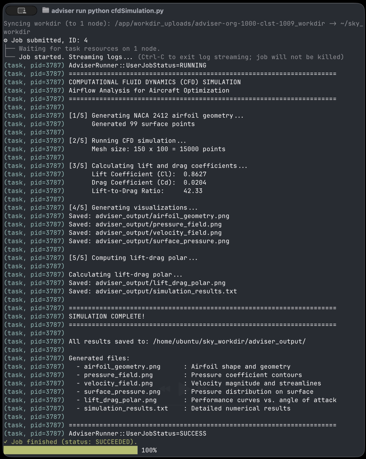 Adviser: Run Cloud Jobs with One Command - Screenshot 2 showing product features and functionality