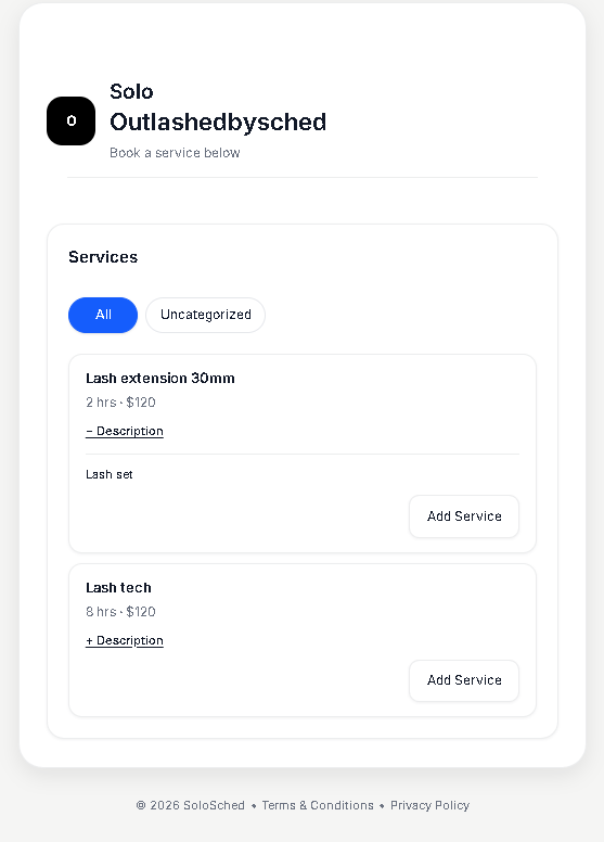 SoloSched  gallery image