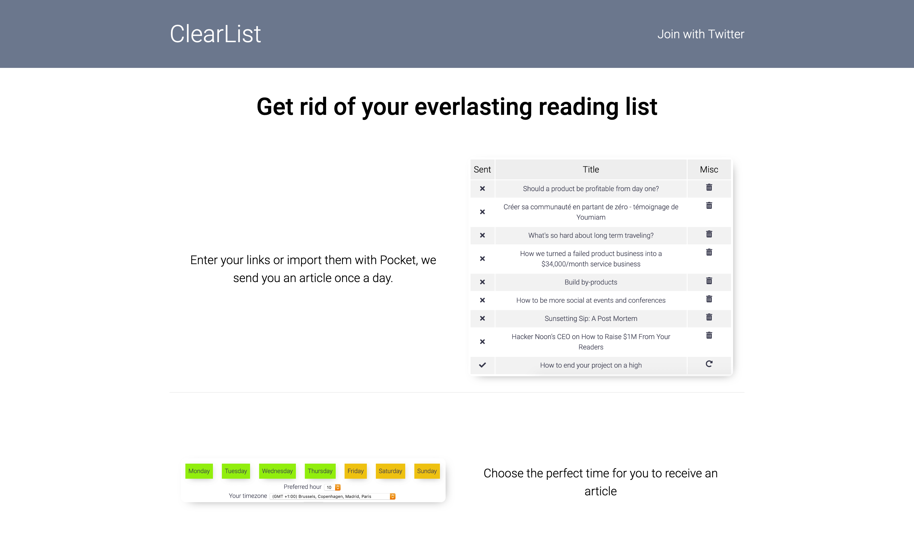 ClearList gallery image