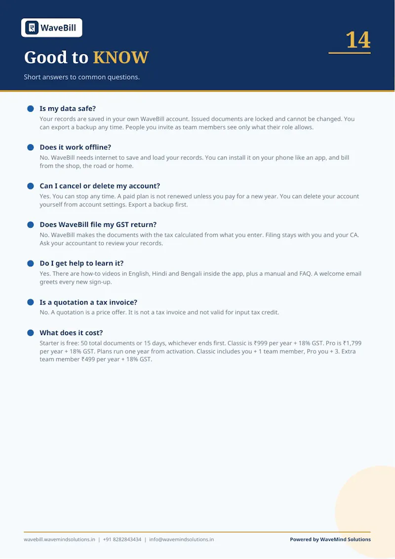 WaveBill screenshot 10