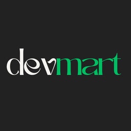 DevMart - Product Hunt launch logo and brand identity