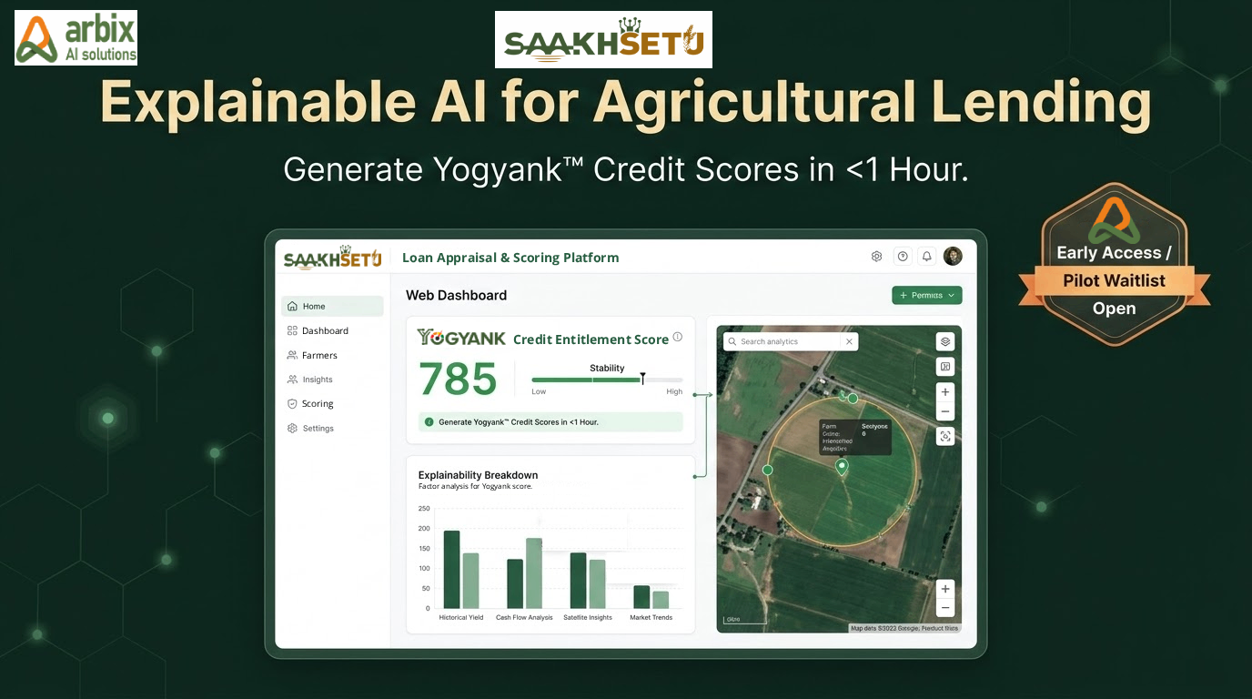 SaakhSetu: AI Credit Scoring - Main product screenshot demonstrating key features and user interface