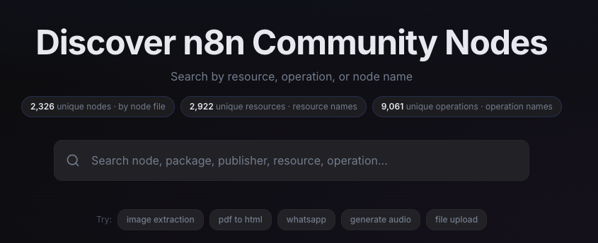 n8n Node Explorer gallery image