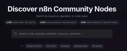 n8n Node Explorer gallery image