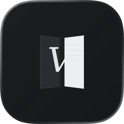 Vellum: Classic Books Reader - Product Hunt launch logo and brand identity