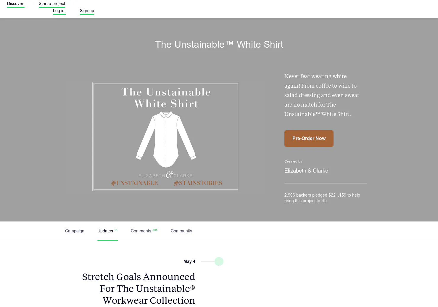 Unstainable White Shirt