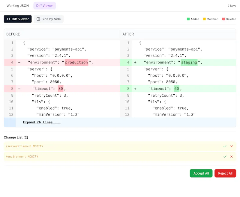 JSON AI Studio  screenshot 2