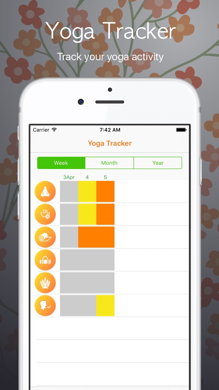 Yoga-Tracker iOS application gallery image