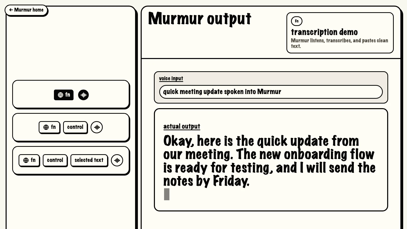 Murmur screenshot 1