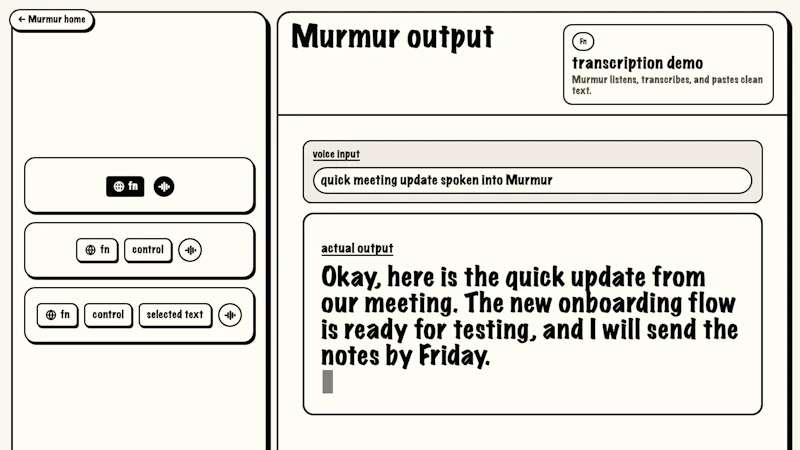Murmur screenshot 1