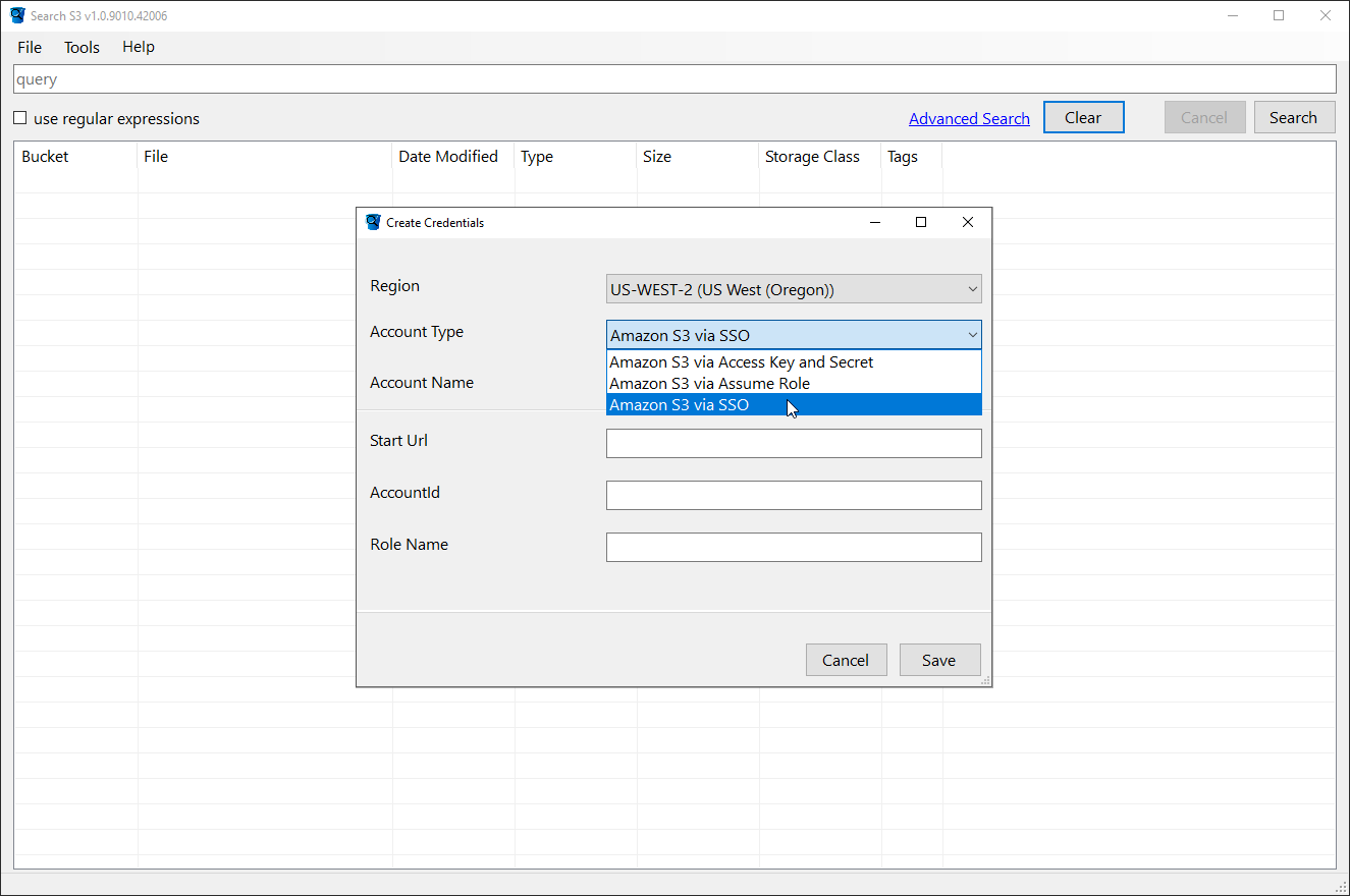 Buscas3 - Amazon S3 Search Client para Windows.S3 Bucket Explorer GUI. media 2