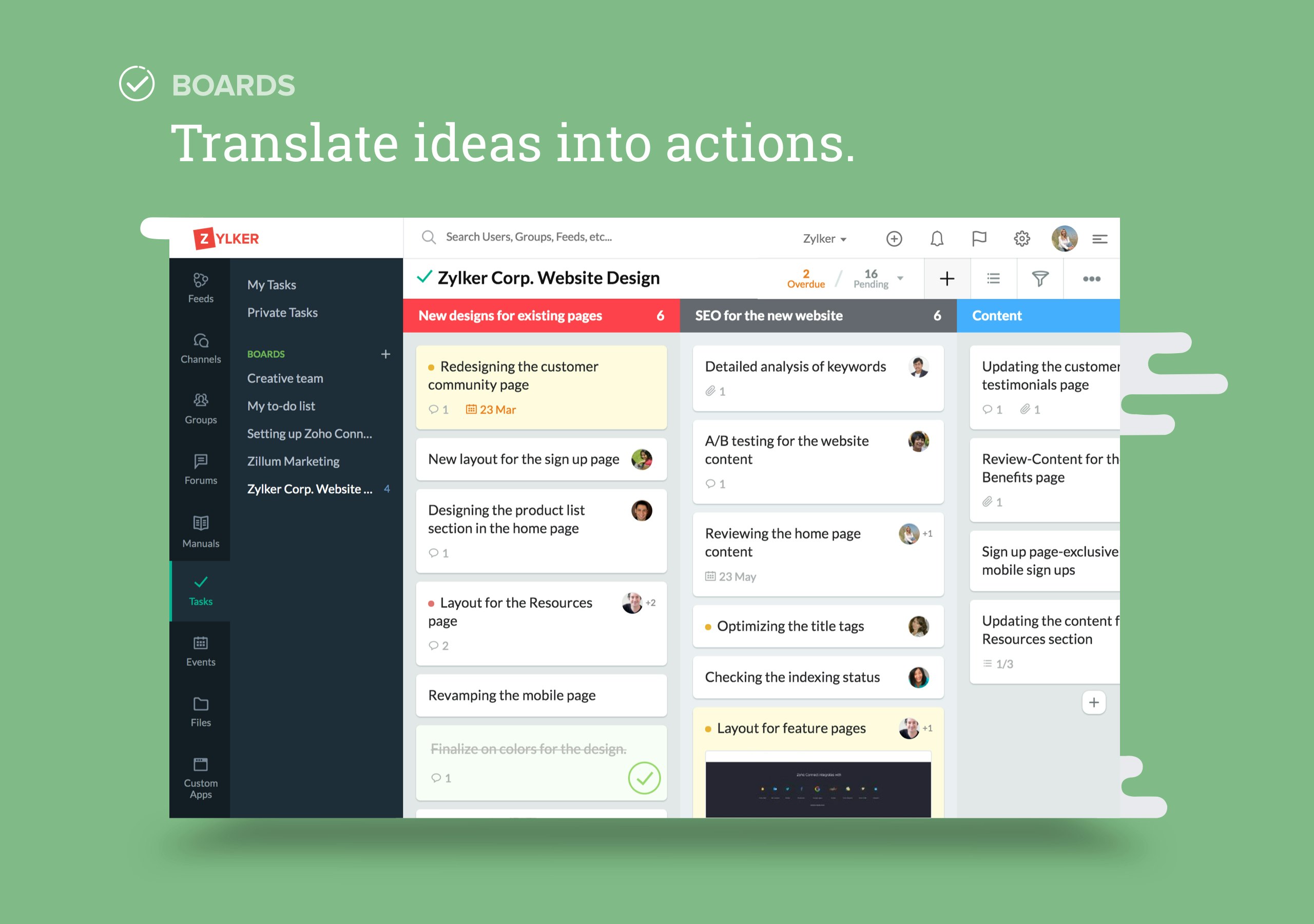 Zoho Connect gallery image