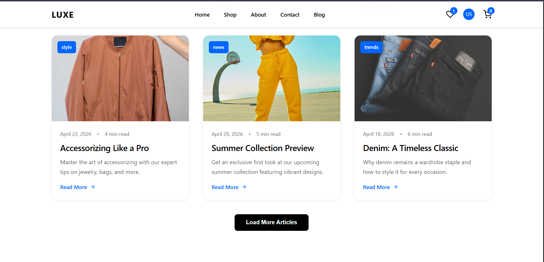 LUXE  | Full-Stack PHP Shopping System gallery image