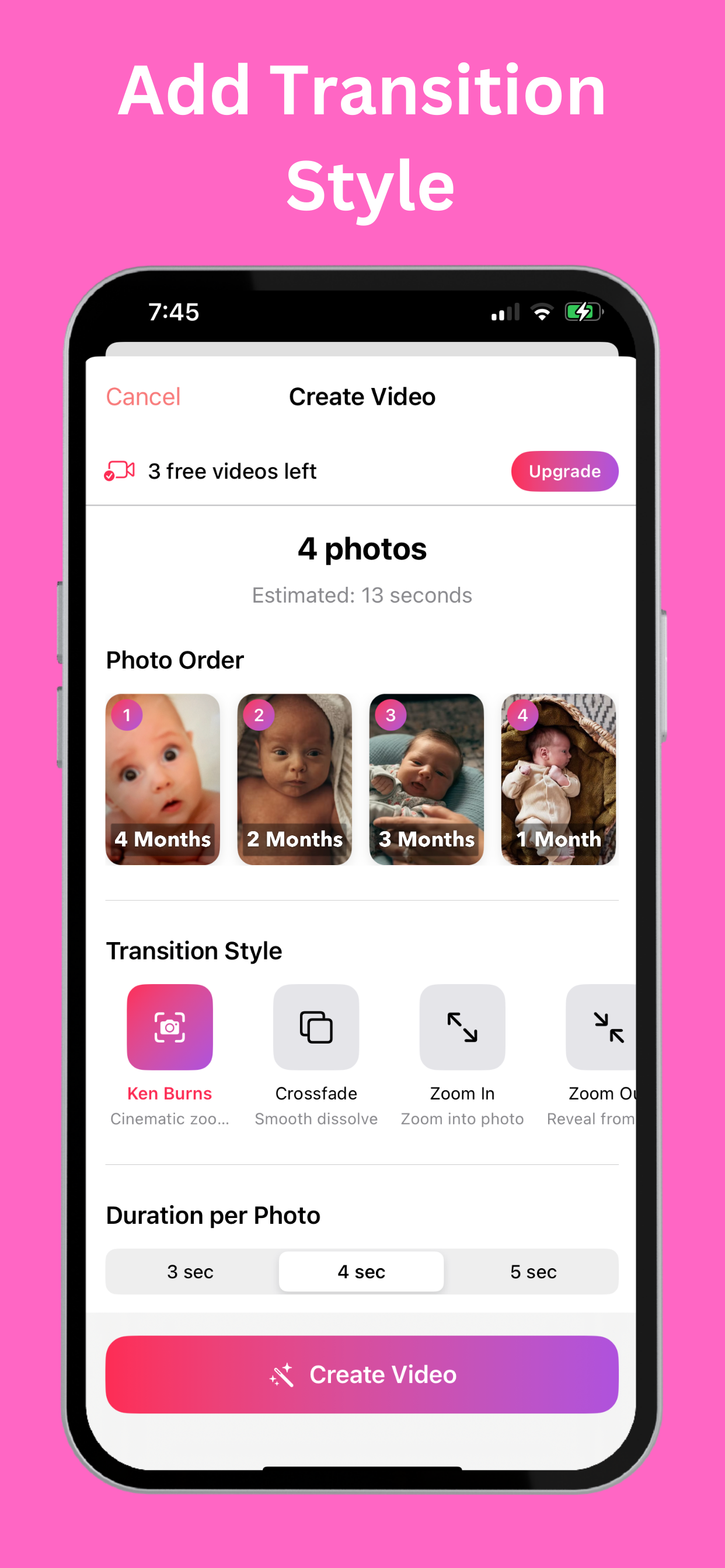 BabyPhoto - Screenshot 2 showing product features and functionality