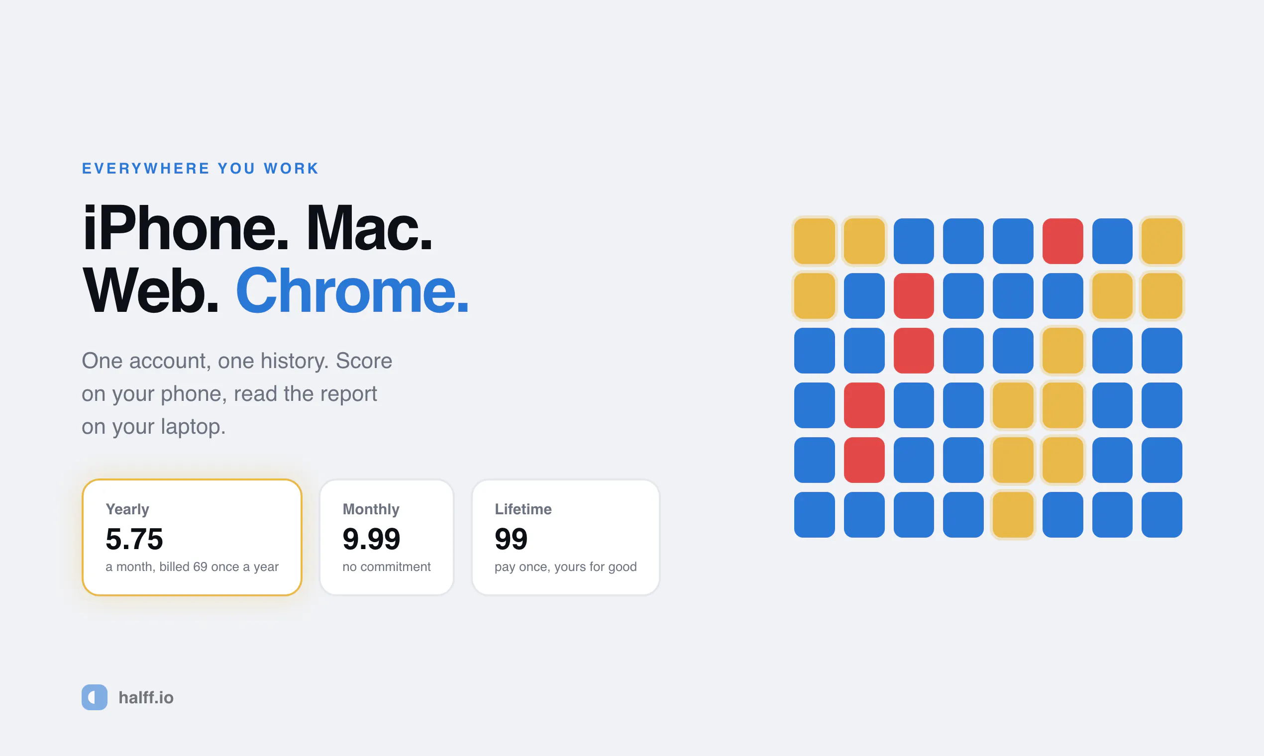 Halff is now on the the iOS App Store screenshot